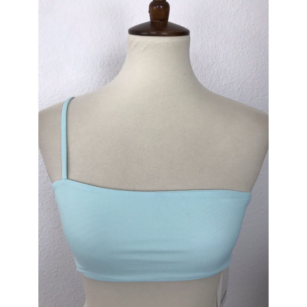 Frankie Swim Women Sz 8 Swimwear One Shoulder Strap Bikini Top NWT